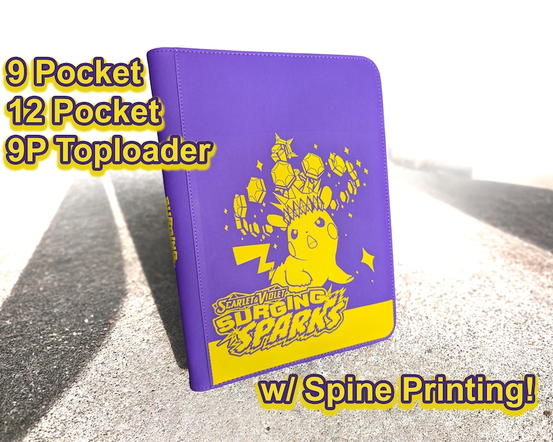 Zipper Binder for Pokemon Cards - Surging Sparks