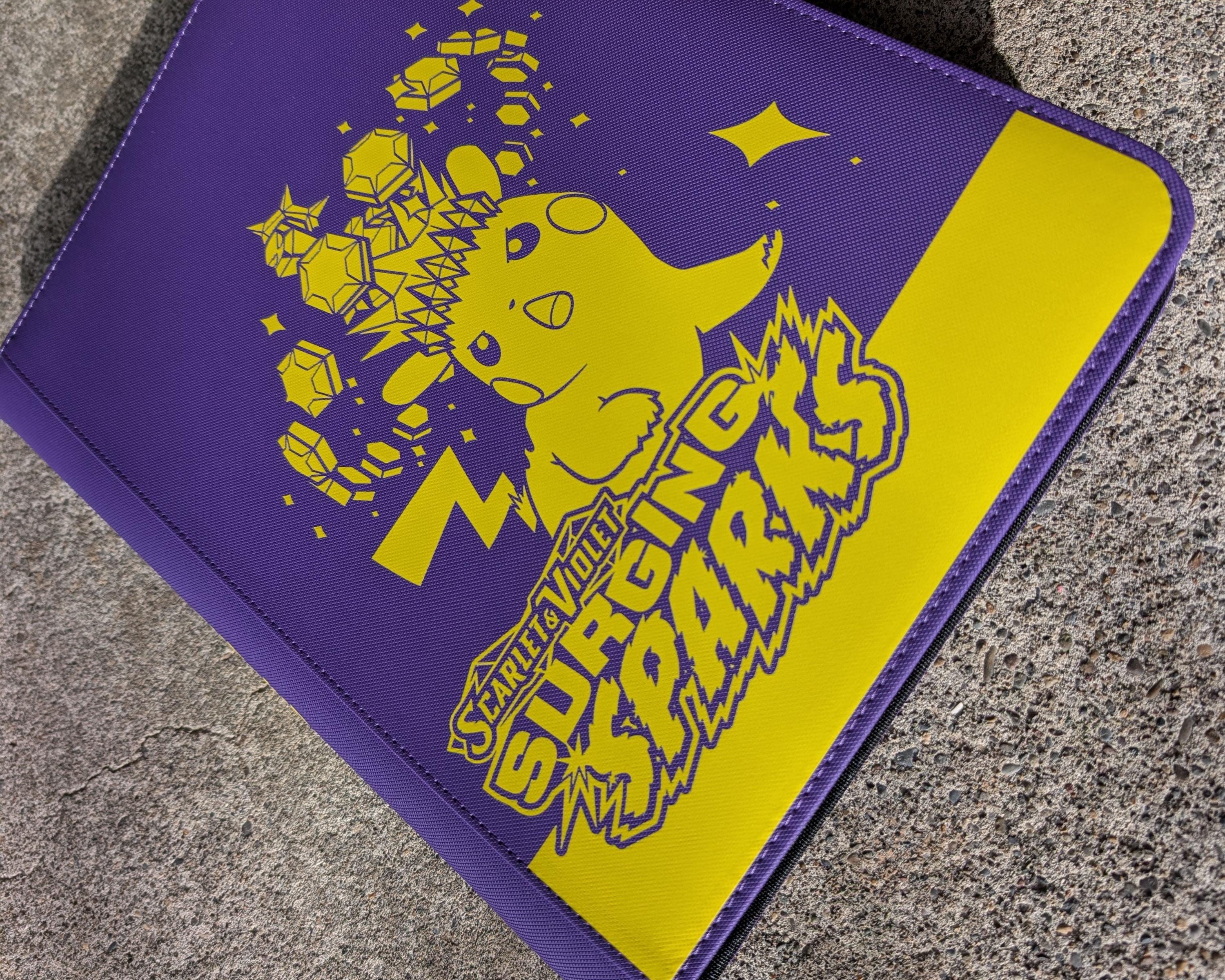 Zipper Binder for Pokemon Cards - Surging Sparks - Etsy