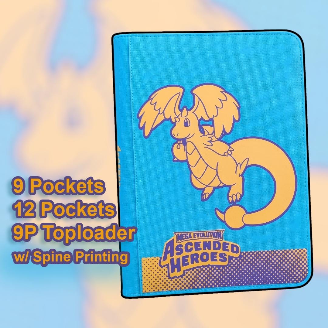 pokemon card binder 12 pocket Level Up 12 Pocket Side Loading Zip Card Binder | 480 cards main image 0