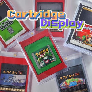 ビデオゲームディスプレイケースとマッチするスタンド - Nintendo Game Boy、Gameboy Color、Atari Lynx、TurboGrafx 16ゲーム用、マグネット開閉式
