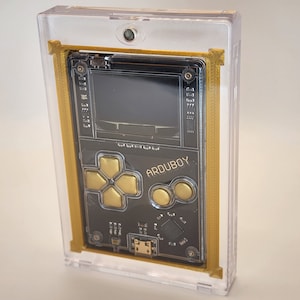 Arduboy Card Case Display - Magnetische One-Touch-Kartenhülle mit Einlage für Arduboy, Arduboy FX und Micro Arcade Videospiele