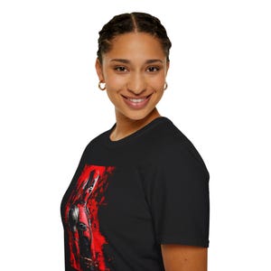 Deadpool: The Mercenary With The Mouth, Unisex Softstyle T-Shirt image 3