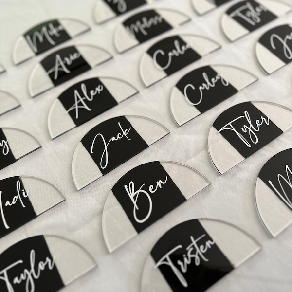 Painted Wedding Place Cards Etsy