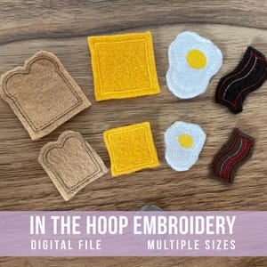 Mini Egg Sandwich In The Hoop Design | Machine Embroidery | Instant Digital File | PES, DST, EXP, and more