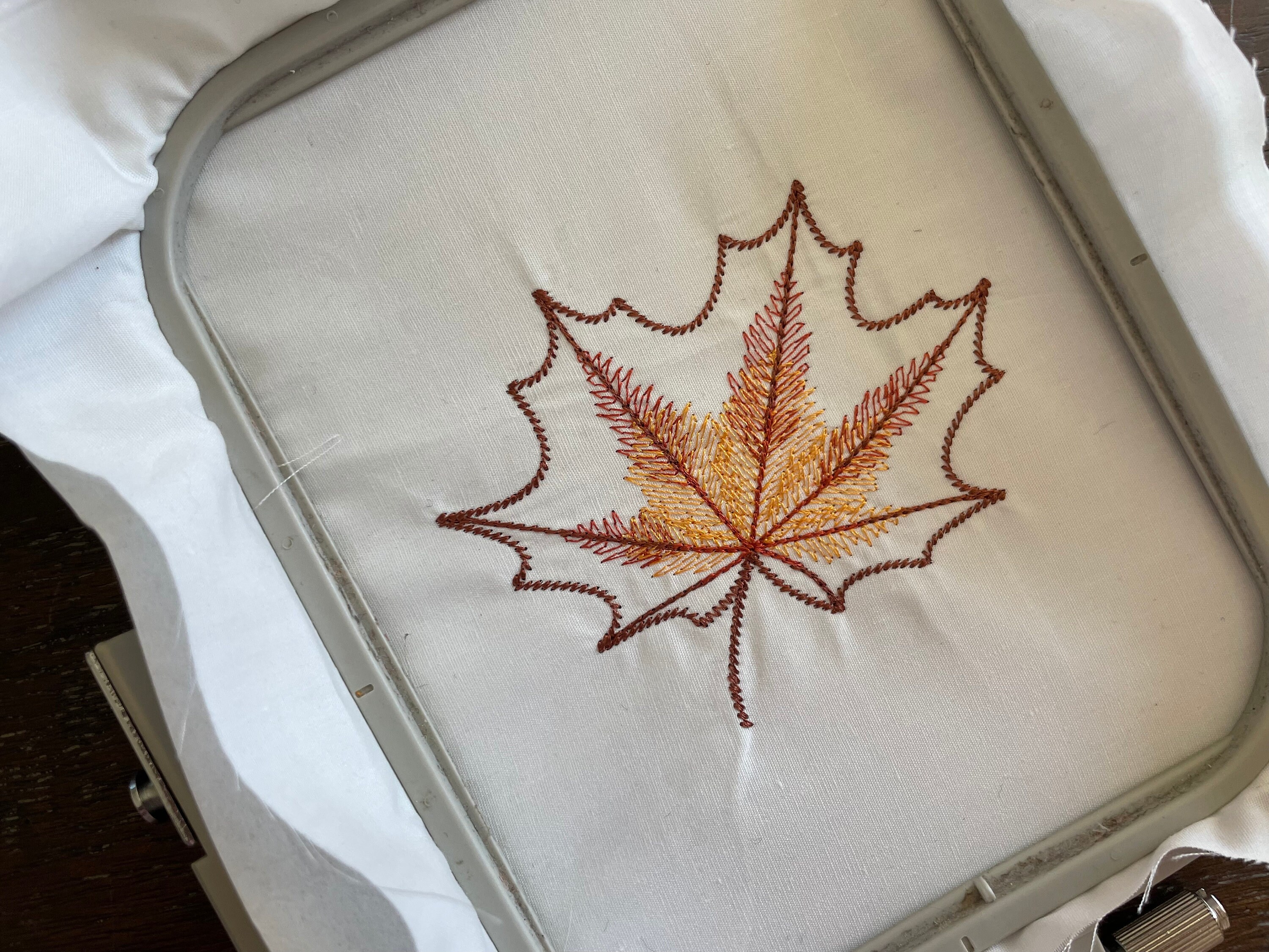 Maple Leaf Design Machine Embroidery Instant Digital File PES, DST, EXP ...