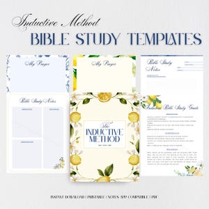 Bible Study Guide- Inductive Method, Digital Download, Printable, Digital Bible Study