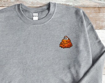 Fall Ghost Embroidered Sweatshirt, Fall Leaves Sweatshirt, Cute Ghost Crewneck, Halloween Sweatshirt, Otto the Ghost