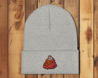 Fall Ghost geborduurde muts, herfstbladeren muts, schattige Ghost hoed, Halloween muts, Otto de geest