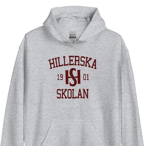 Hillerska Skolan Hoodie, Hillerska School Sport Sweatshirt, Young Royals Inspired Hoodie