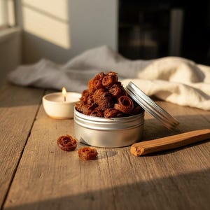 Handcrafted Sandal Bakhoor Incense: Gentle Grounding Aroma