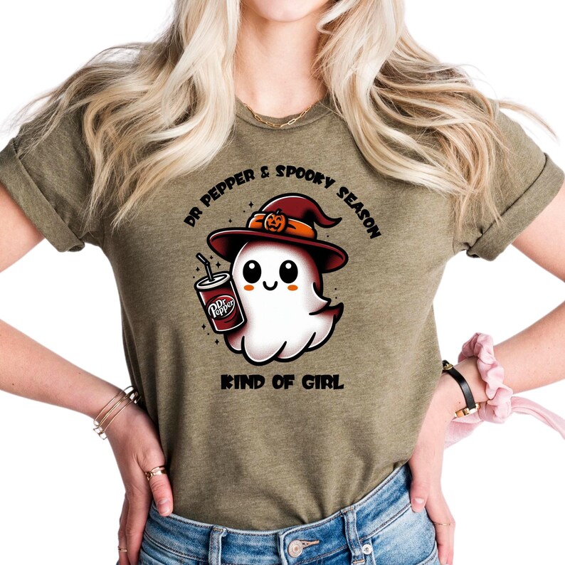 Dr Pepper and Spooky Season Kind of Girl Shirt, Halloween Dr Pepper