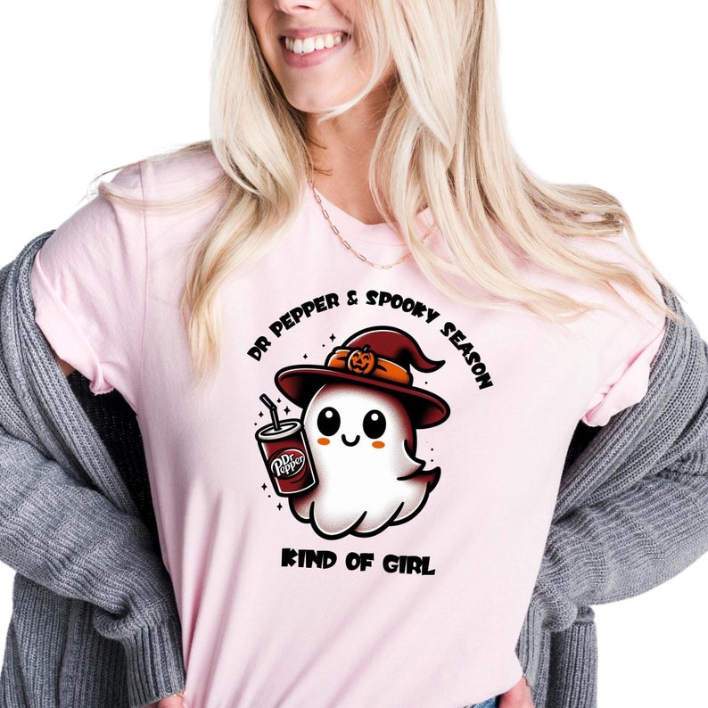 Dr Pepper and Spooky Season Kind of Girl Shirt, Halloween Dr Pepper