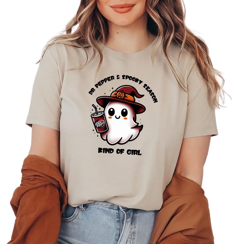 Dr Pepper and Spooky Season Kind of Girl Shirt, Halloween Dr Pepper