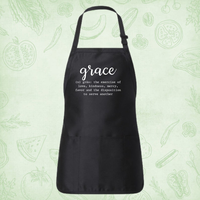 Grace Apron, Jesus Lover Apron, Mothers Day Gift, Bible Verse Apron