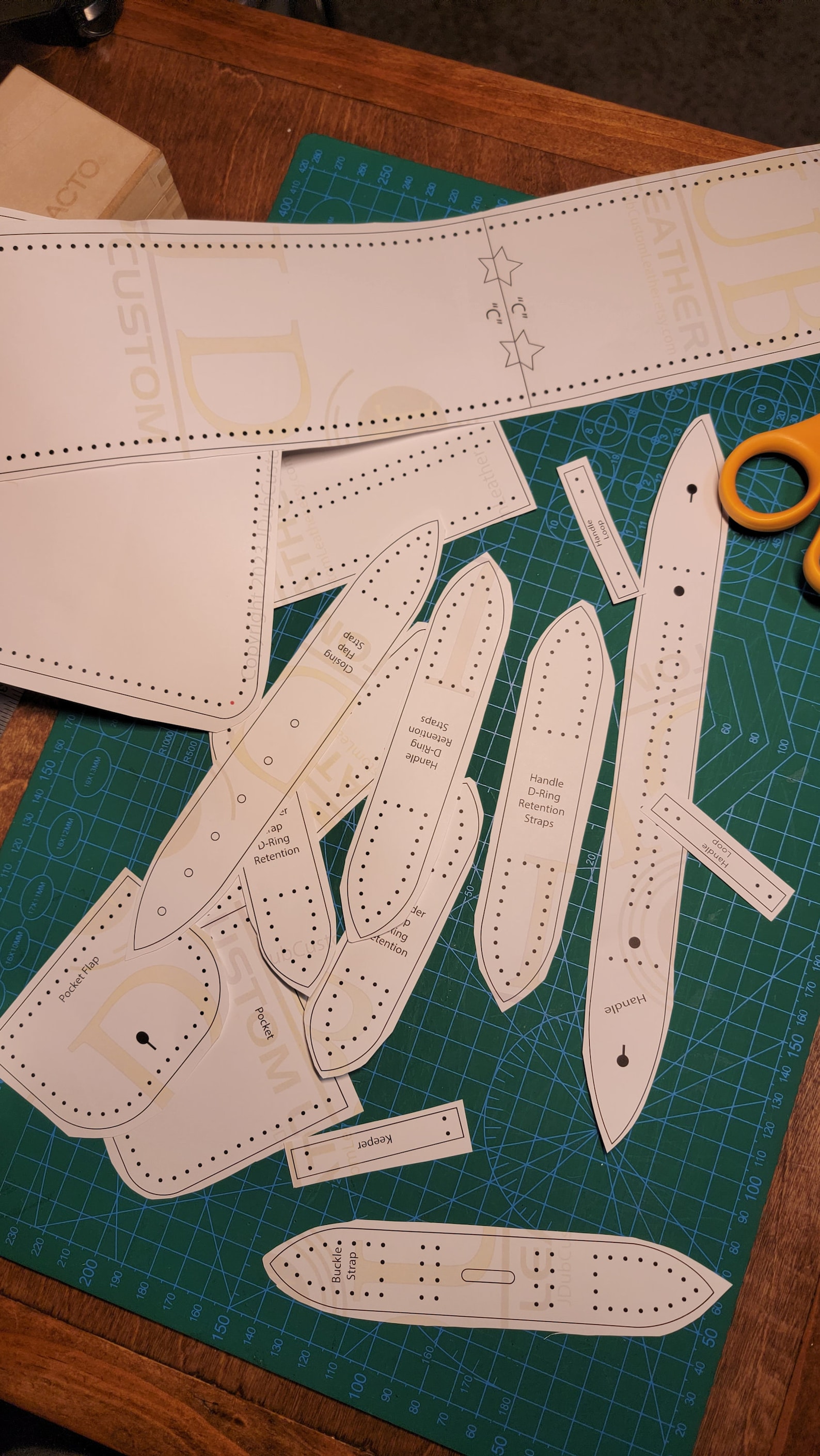 Henry Takedown Survival Rifle Case PATTERN Only, Leather Rifle Case