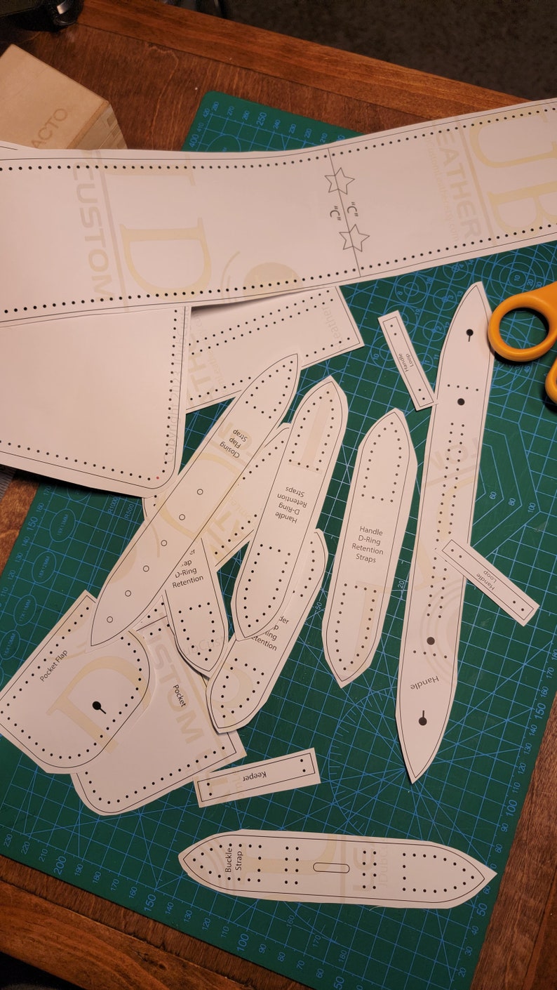 Henry Takedown Survival Rifle Case PATTERN Only, Leather Rifle Case