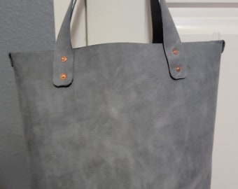 Leather Tote Bag Sewing Pattern (PDF)