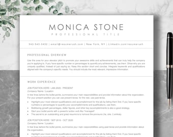 Minimalist Resume Template: Modern Professional CV (ATS Friendly)