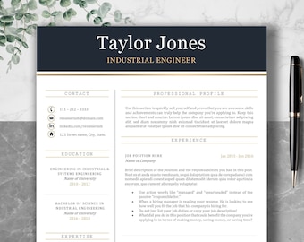 Professional Resume Template: Modern, Clean CV Design (Word & Pages)