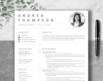 Modern Resume Template for Word: Clean, Minimalist Design