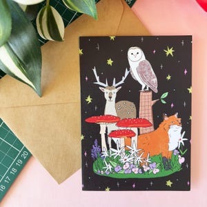 Animal greeting card