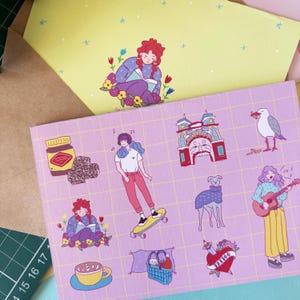 Melbourne daily life greeting card