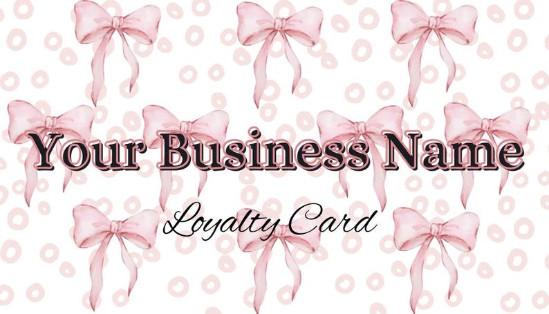 Editable Loyalty Card Template Digital Punch Card for Small Business ...