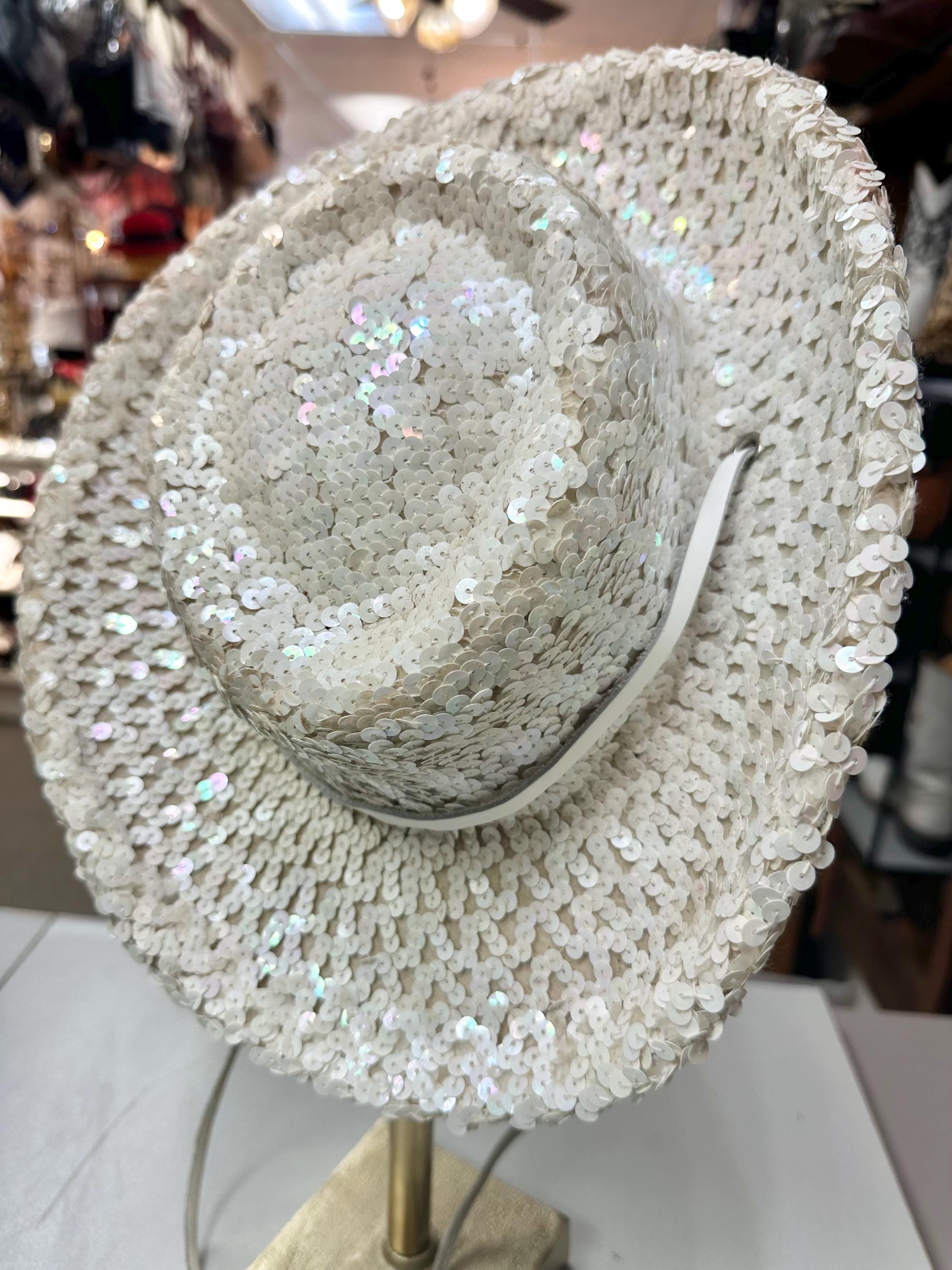 Vintage Floyette Originals Dallas White Sequin Dance Drill  display picture 1