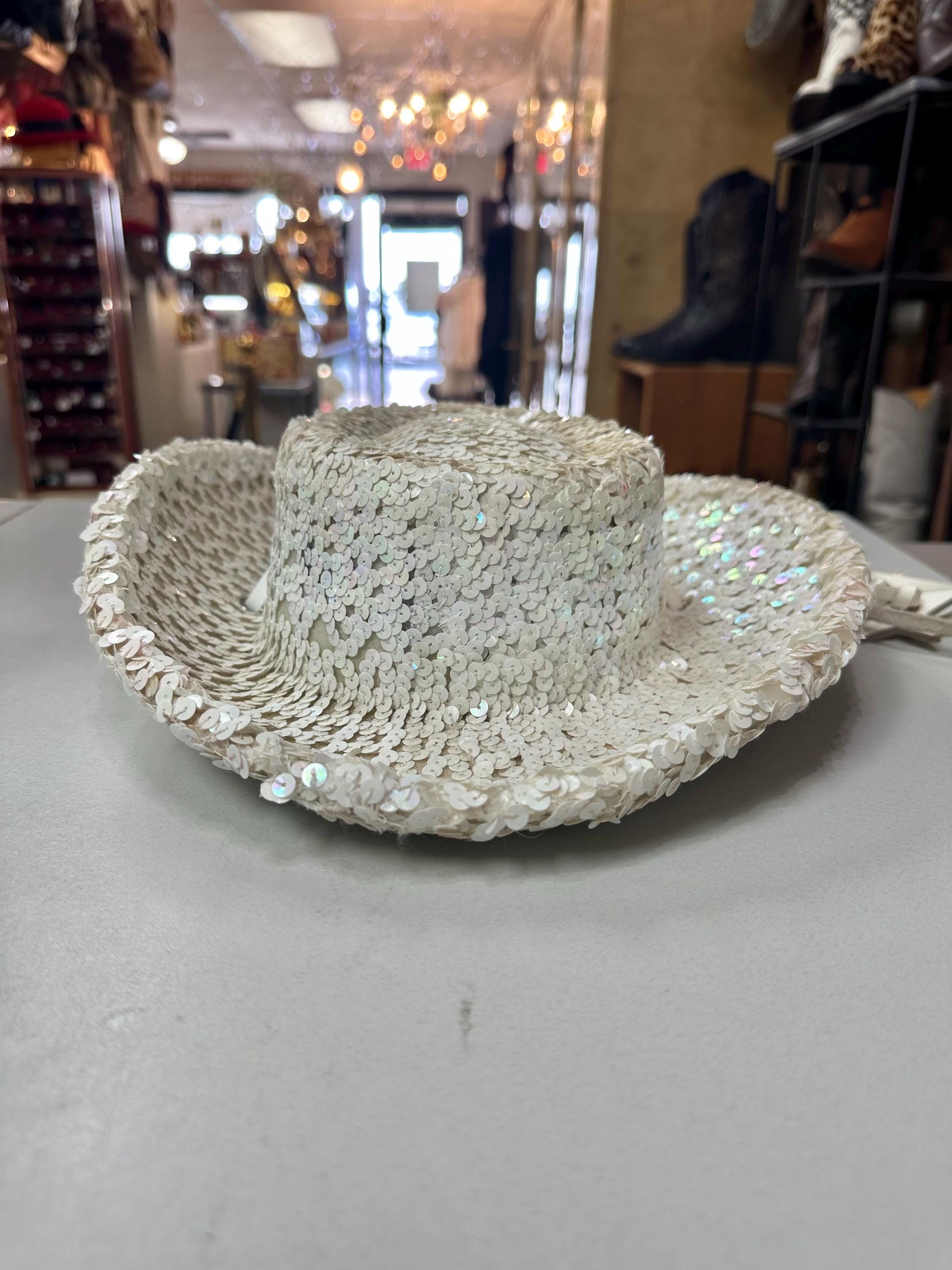 Vintage Floyette Originals Dallas White Sequin Dance Drill  display picture 2