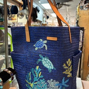 Vera bradley north south straw beach tote hotsell
