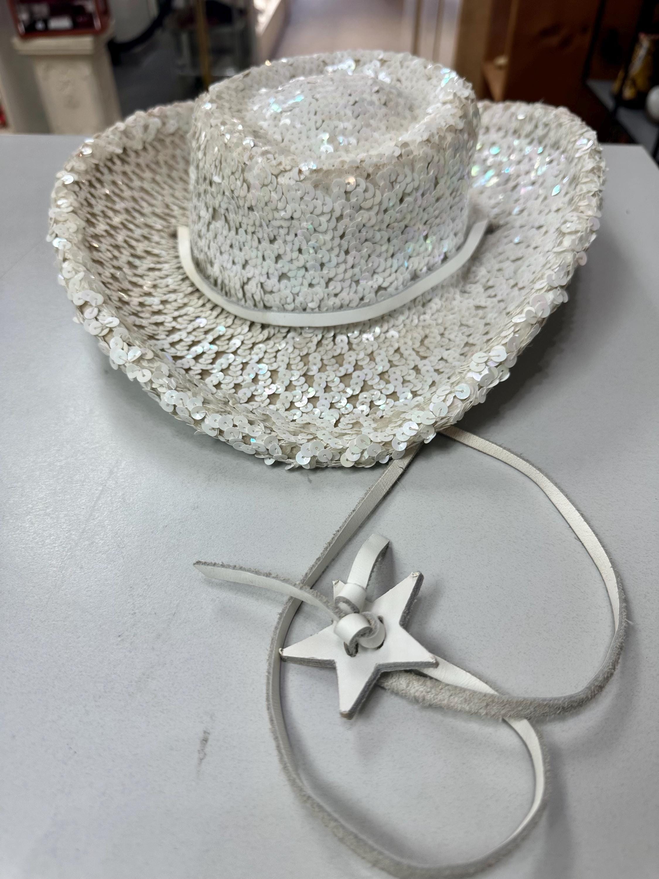Vintage Floyette Originals Dallas White Sequin Dance Drill  display picture 1