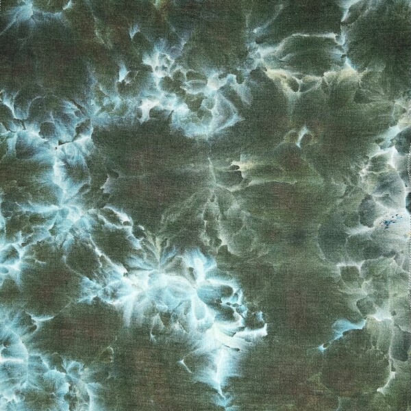 36 count linen, dark green and sky blue hand-dyed cross stitch fabric, 17.5”x26.5”