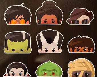 IN STOCK | Epic Universe Dark Universe Darkmoor Car Peeper Stickers