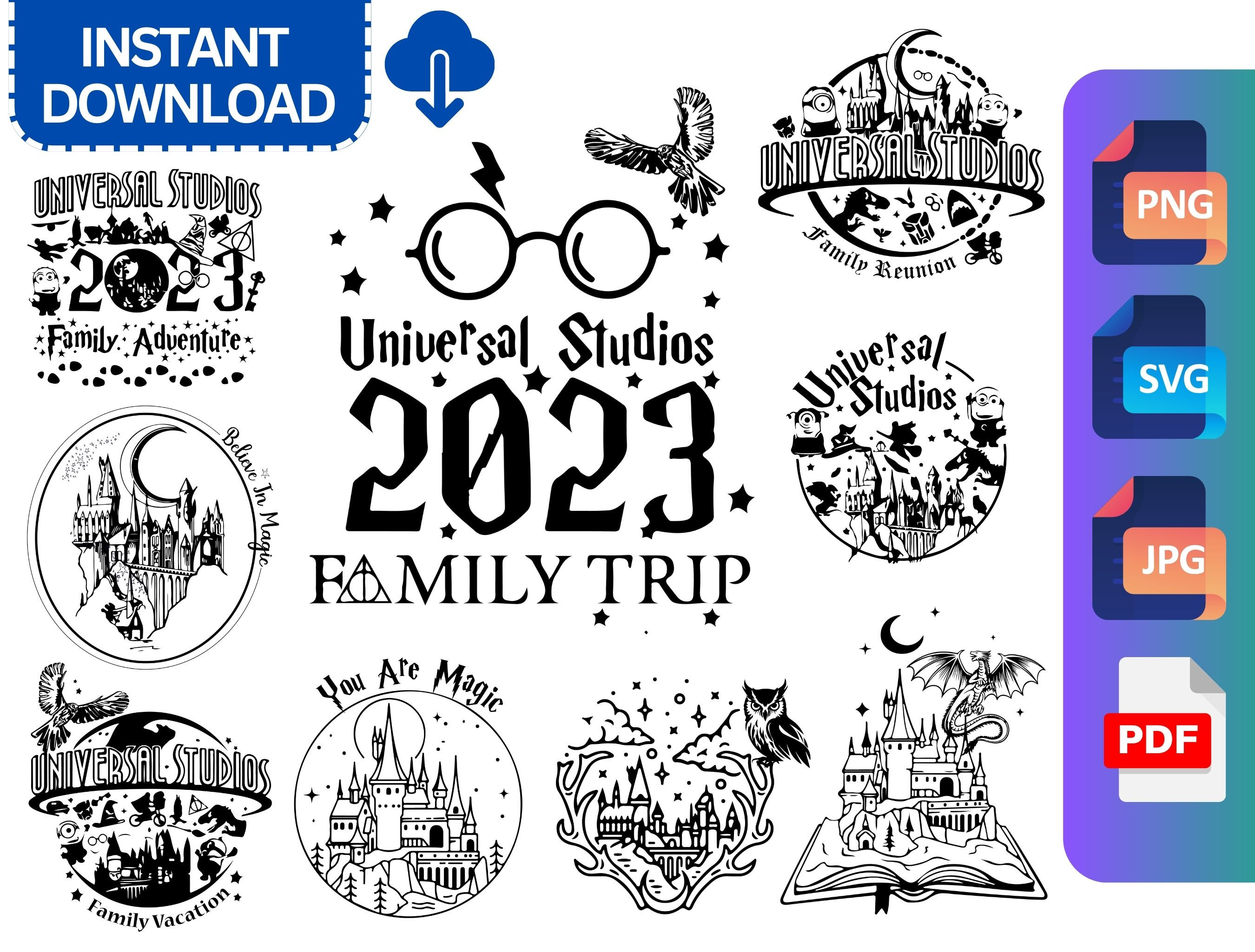 Universal Studios SVG PNG PDF Jpeg Universal Studios Family - Etsy