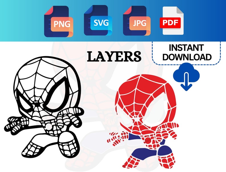 Spidey Bundle SVG PDF PNG Jpeg, Spidey Logo, Superhero Svg, Bundle
