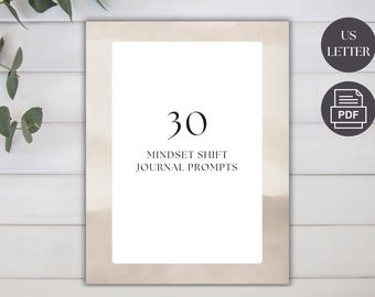 Mindset Shift Journal, Personal Development Workbook, Positive Affirmations,  Life Coach Resource, Journal Prompts