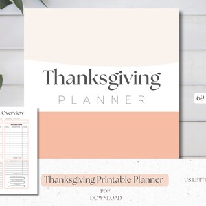 Thanksgiving Planner: Holiday Checklist & Organizer (Printable)