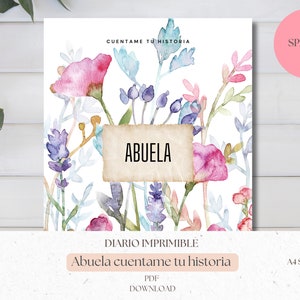 Spanish Grandma Story - Unique Gift - Family Keepsake - Tell Your Story - Spanish Journal