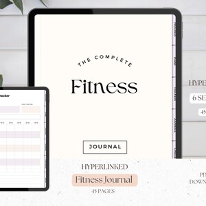 Hyperlinked Fitness Journal: Digital Workout Planner (PDF Download)