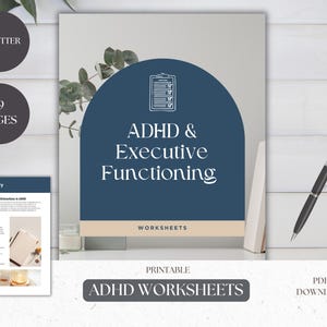ADHD Worksheets - Understanding Executive Function, ADHD Workbook, ADHD Journal, adhd Tools
