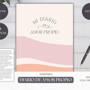 Diario de Amor Propio, Planner de autocuidado, Diario de bienestar, Diario onprimible, Self-Love Workbook