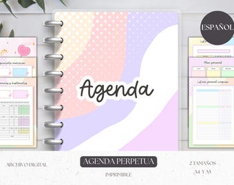 Printable Perpetual Agenda: A4/A5 Undated Planner (PDF)