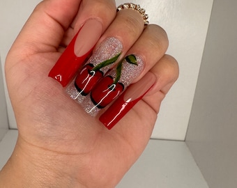 Cherry babe nail set