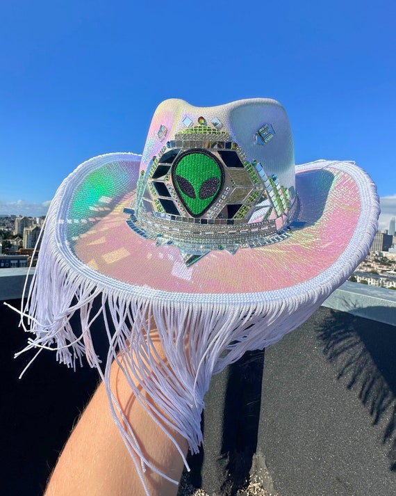 Iridescent jeweled fringe western cowgirl hat il_340x270.4102594538_ndur.jpg main image 4