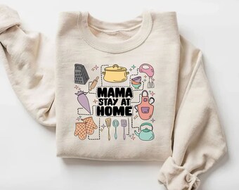 Stay At Home Mama Png,  Happy Mother's Day Png, Mom Png, Mom Shirt Design Png, Mama Stuff Png, Funny Mama Quotes Png, Kitchen Mama Png