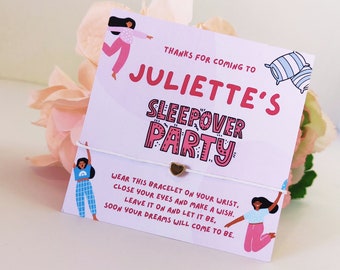 Sleepover Party Favors Slumber Party Sleep Over Party Taschenfüller Slumber Party Taschenfüller Mädchen Sleepover Favors Slumber Party Armbänder