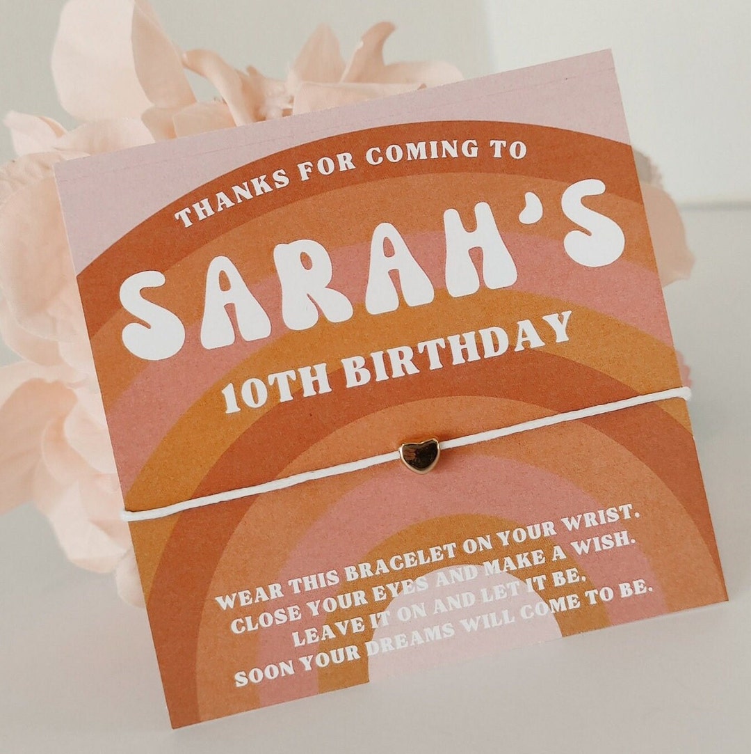 Hippie Party Favors 60s Party 70s Party Favours Retro Rainbow Etsy