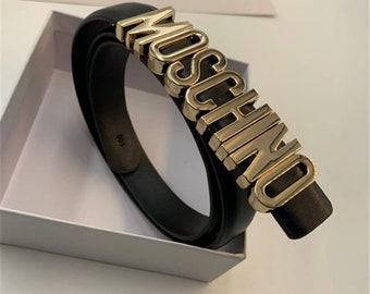 Ceinture I Love MOSCHINO pour femme