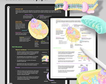 Cell Structure Digital Sticker by gillystudy