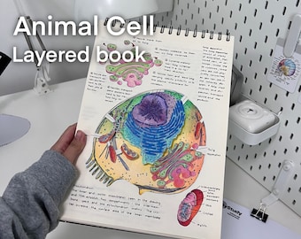 Animal Cell Layered Book by GillyStudy